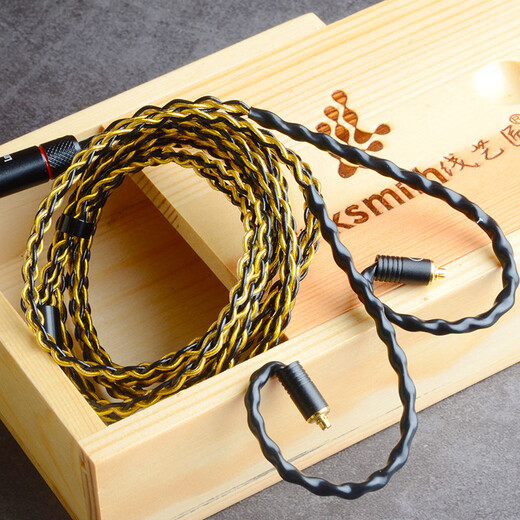 Line Art Craft Xielantu Zweite Generation 4.4 Balance Line IE300 Upgrade Line 0.78akg5005 Shuer 846 Kopfhörerkabel MMCX Gold-plattiert Silberdraht 4,4 mm Straight Balance Head MMCX/Xielantu/846/535