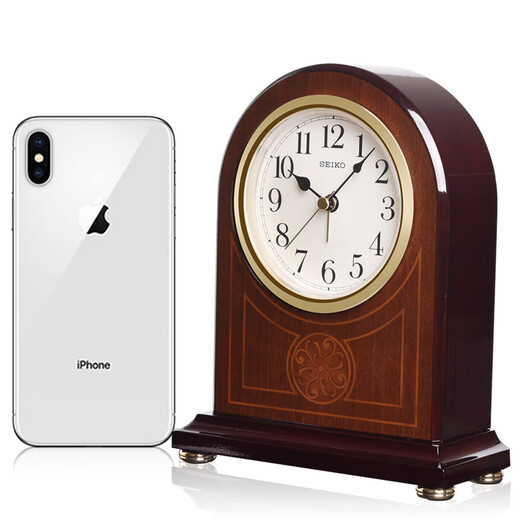 Seiko Japan Seiko Clock New Piano Paint Alarm Function Solid Wood Table Clock Simple Compact Desk Clock