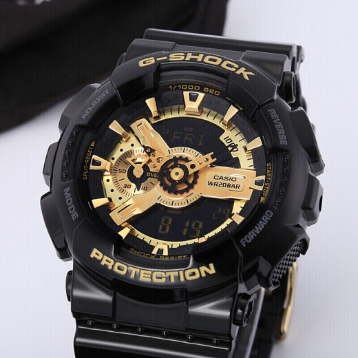 Casio (CASIO) G-SHOCK magic gold dual display waterproof and shockproof sports watch student watch GA-110GB-1ADR