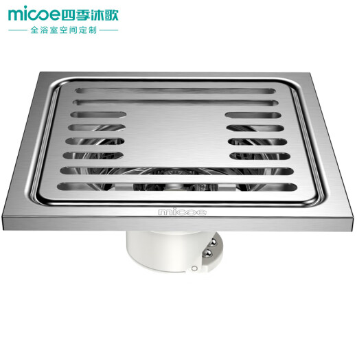 Four Seasons Muge (MICOE) stainless steel anti-odor floor drain, insect-proof, anti-blocking, large drainage capacity, kitchen bathroom balcony floor drain M-E014B-A