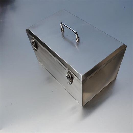 Stainless steel tool box 304 thickened type with wheels large portable hardware tool box storage box repair 201-length 350 width 200 height 180