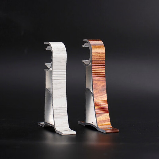 Xinfeiyu top-mounted side-mounted single-rod curtain rod Roman rod accessories bracket seat base shelf bracket rod bracket hook accessories thickened bright gold single bracket