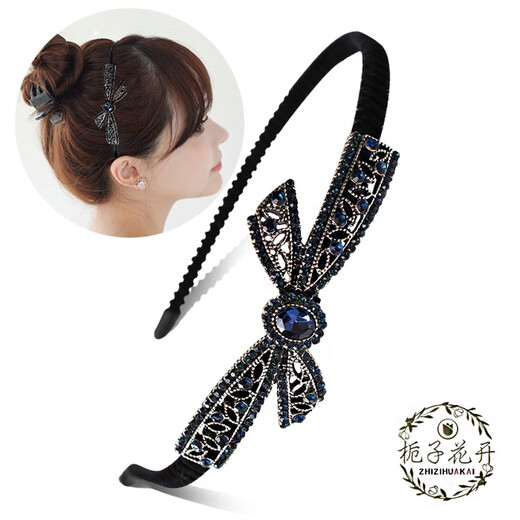 Gardenia Blossoms Headband Women's Rhinestone Hair Accessories Korean Style Headbands Hair Clips Hair Clips Face Wash Pressing Hair Imitation Pearl Jewelry Temperament Five-petal Flower
