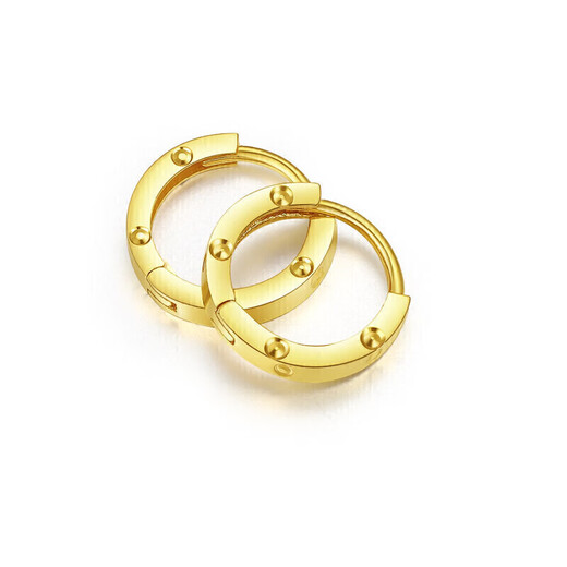 Liuguifu Jewelry 18K Gold Stud Earrings Sweet Yellow 18K Gold Earrings Earrings Stud Earrings for Women FE0201