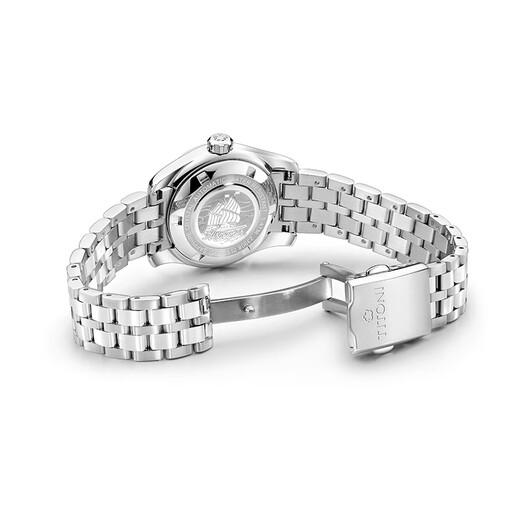 Titoni Reloj suizo Air King Series Reloj mecánico automático con correa de acero para mujer 23908-S-691 Regalo