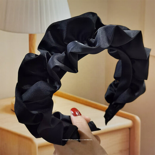 Xiang Wan Hairband Women's Pleated Simple High-Skull Hairpin Hairband Women's Headwear Face Washing Outer Departure Card Headwear Girl's Birthday Gift