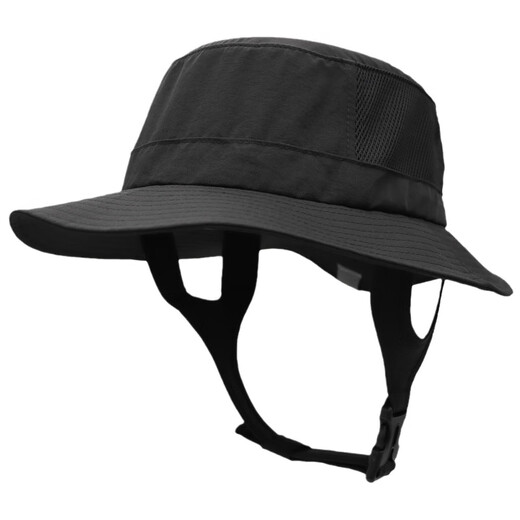 Outfly Summer Wide-brim Sun Hat Cycling Hiking Fishing Hat Men's and Women's UPF50+ Surf Sun Protection Fisherman Hat Black Adjustable