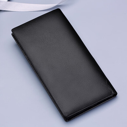 WILLIAMPOLO保罗新款男士钱包长款真皮多卡位卡包软牛皮防盗刷防消磁薄款钱夹 岁岁平安真皮长款钱包