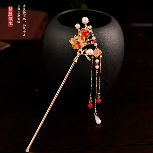QBILY hairpins for women, ancient style hair accessories, daily classical Hanfu hairpins, cheongsam, horse-faced skirt accessories, hairpins and tassels, old face hairpins