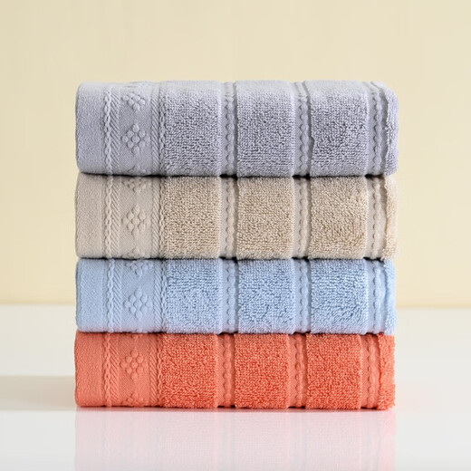 Ctdma pure cotton towel face towel for all seasons, adult men and women, absorbent and lint-free face towel, holiday gift towel, absorbent and soft, one orange