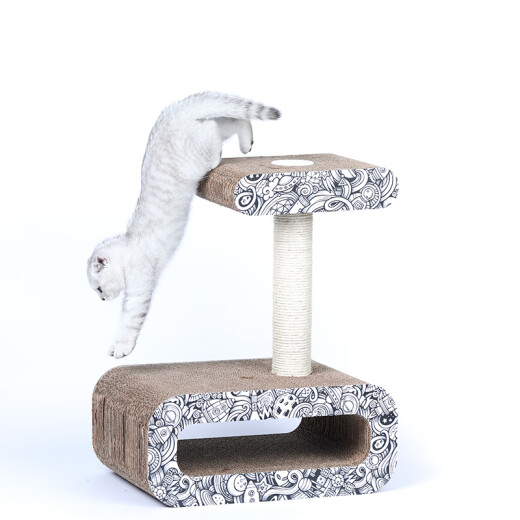 CHOWSING Walli Cat Scratching Board Cat Scratching Board Cat Toy Cat Jumping Platform Scratching Post Cat Stand