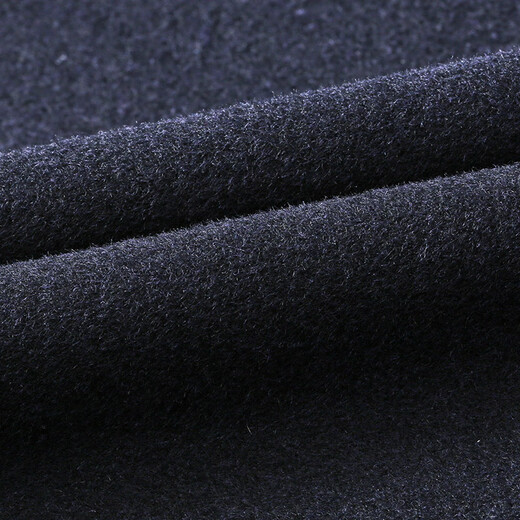 Hongdu Winter Thick Wool Men's Jacket Plus Velvet Thickened Dad's Clothing Middle-aged and Elderly Revised Business Men's Jacket Navy Blue (Black) JK6803 Regular Style XL (180/96A)