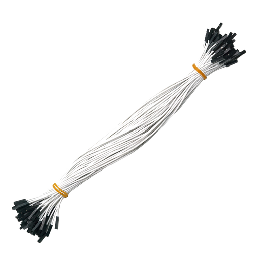 Throwing stones 1P rehearsal DuPont wire 26AWG silicone insulated wire High temperature resistant electronic wire Experimental supplies 100 wires in a bundle 20cm wire length 100 wires/piece White 30cm female to female