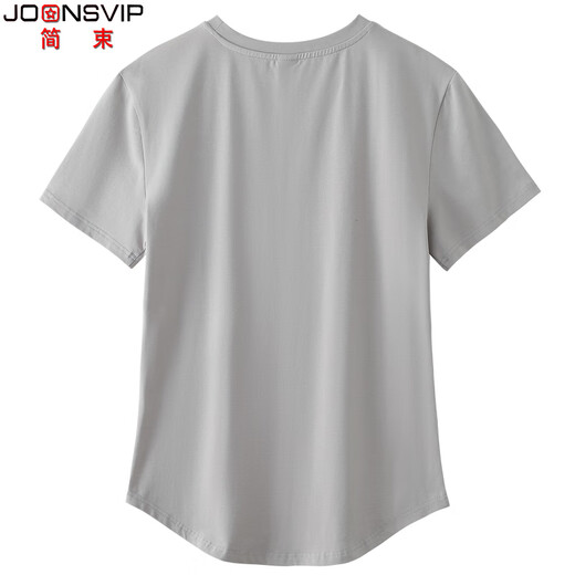 JOONSVIP short-sleeved T-shirt men's solid color cotton round neck slim tight bottoming shirt men's summer elastic sports half-sleeved T-shirt top white XL (130-145Jin Jin is equal to 0.5kg about slim fit)