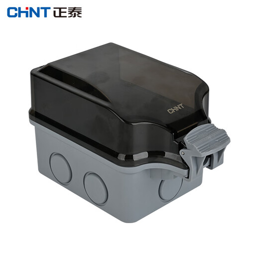 Chint (CHNT) NEH1-10340 waterproof socket box IP66 surface-mounted flame retardant and waterproof 86-type bathroom toilet switch splash-proof box empty box (surface-mounted)