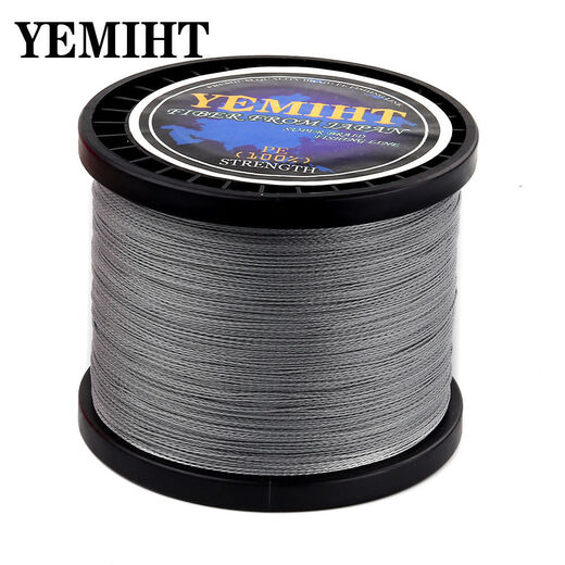 Dali Ma PE line braided 12 braids 300 meters 500 meters sea pole main line biting sea fishing line sub-fishing line 100 meters gray 12 braids 8.0