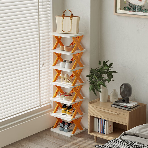 Nanye simple shoe rack, small storage shoe rack at the door, multi-layer dormitory household shoe cabinet, vertical shoe cabinet XZXJ-10