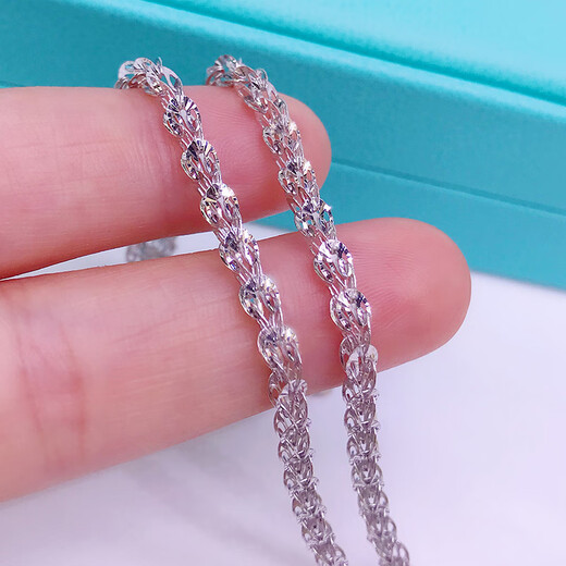 Heye Jewelry Real Gold Phoenix Tail Bracelet Platinum Queen Women's Pt950 Women's Platinum Bracelet with Heart Tag Adjustment 4.02g 4.0mm thick 16cm long plus adjustment chain