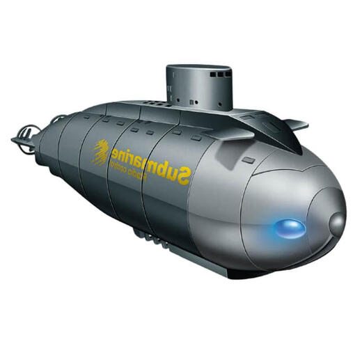 ZKHE 潜水艇玩具水下无人机儿童电动迷你军事模型男孩遥控船潜艇 核潜艇黑色六通