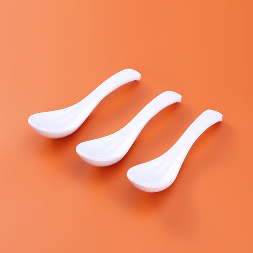 JOBO commercial A8 melamine soup spoons, 10 pieces, 14.5cm small soup spoons