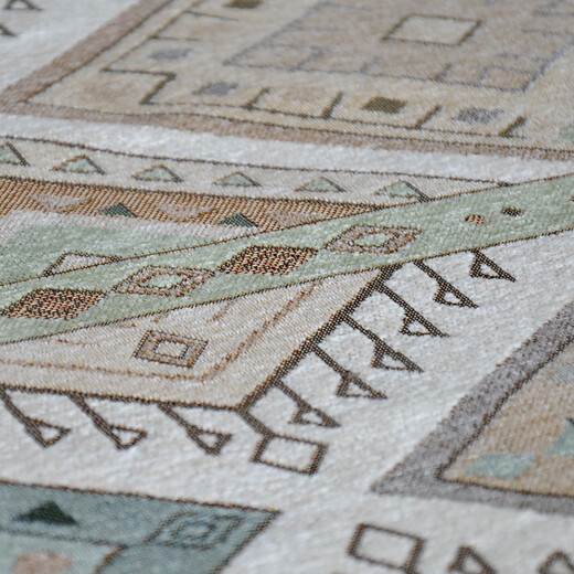 Zhonghong European and American carpet living room bedroom bedside coffee table American plaid personalized weaving machine washable home large area light luxury modern plaid 200*250CM