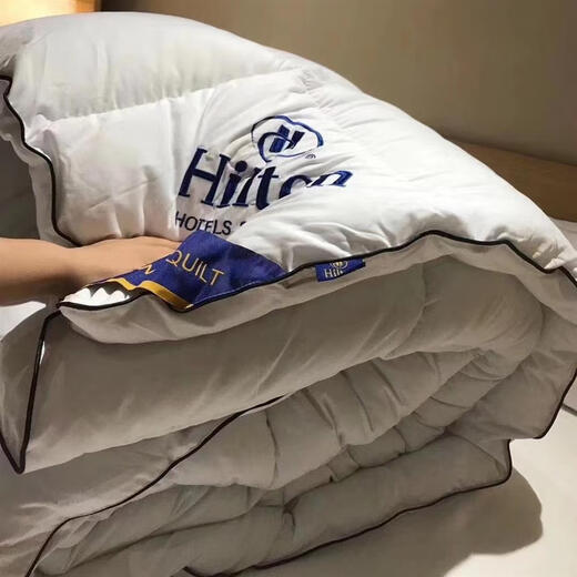 Down quilt 95 white goose down winter quilt thickened and warm student dormitory winter style spring and autumn quilt hotel antibacterial white 180x220cm8Jin Jin equals 0.5kg winter quilt