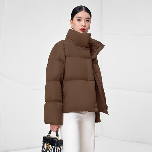 Tambor experts recommend Maillard goose down short down jacket for small women, warm and thickened jacket TW236362 Brown Sugar Coffee S (160)