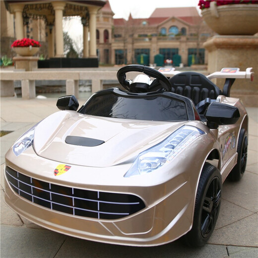 Love children's electric car four-wheel car can sit in a person's remote control car self-driving 1-3 year old children's electric toy car supreme white dual drive + remote control + leather seat