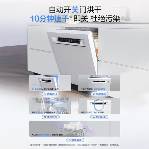 Boss (Robam) 21 days of smart washing, smart cabin salt series G1P white, 21 sets + 3 large-capacity built-in dishwashers, automatic opening and closing doors, independent drying, G1P national subsidy, new products, 21 sets of AI smart cabins, G1P white, 21 sets, automatic opening and closing doors, quick drying