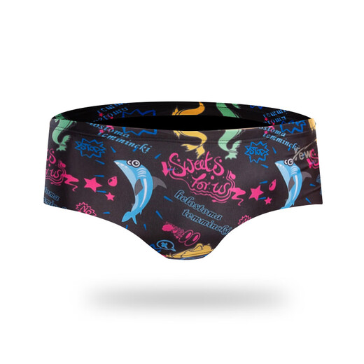 飘（FEW）新品男士泳裤时尚印花性感游泳裤M2129 01 2XL