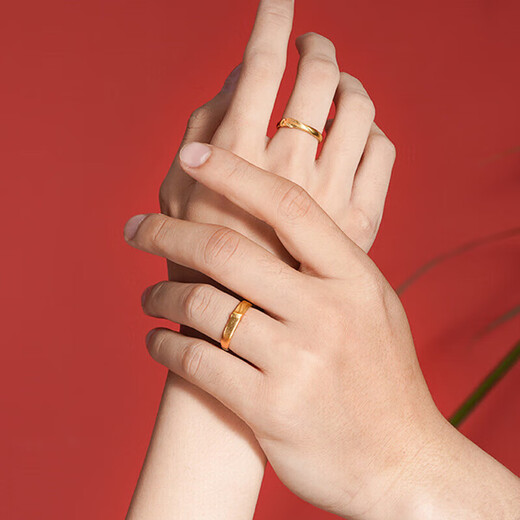 Old temple gold ring, antique gold couple ring, female ring, adjustable birthday gift for girlfriend