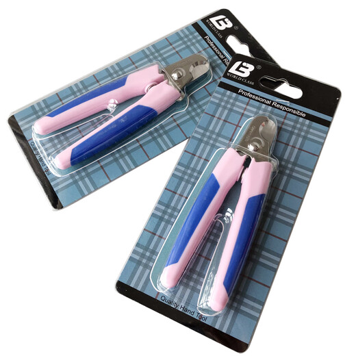 Lebi Cat Nail Clippers Dog Special Nail Clippers Pet Nail Clipper Teddy Golden Retriever Nail Clippers Pink Blue Handle Nail Clippers + Nail File