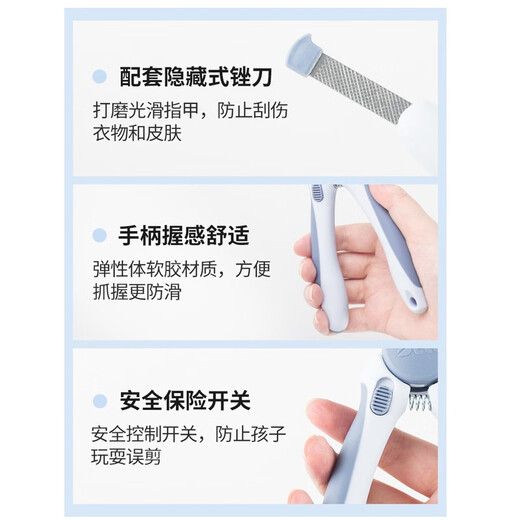 Dele Dog Nail Clippers Pet Nail Clippers Teddy Golden Retriever Large, Medium and Small Dogs and Cats Supplies Blue/Large