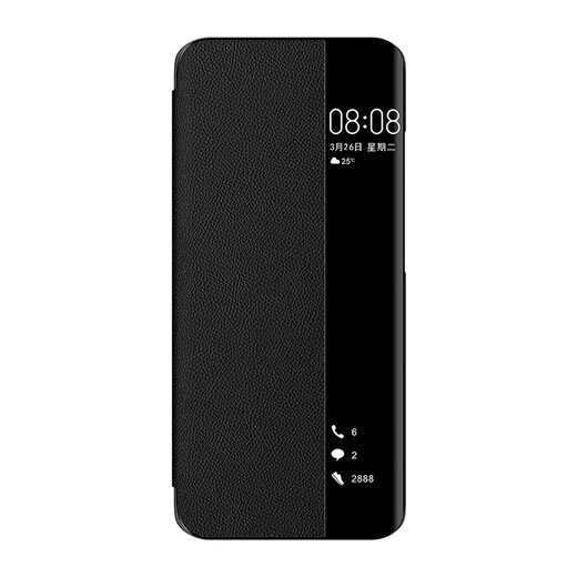 Karen Burton is suitable for Huawei mate40pro mobile phone case Mate40E protective cover magnetically absorbed intelligent leather [Black] Huawei Mate40Pro/40Epro universal