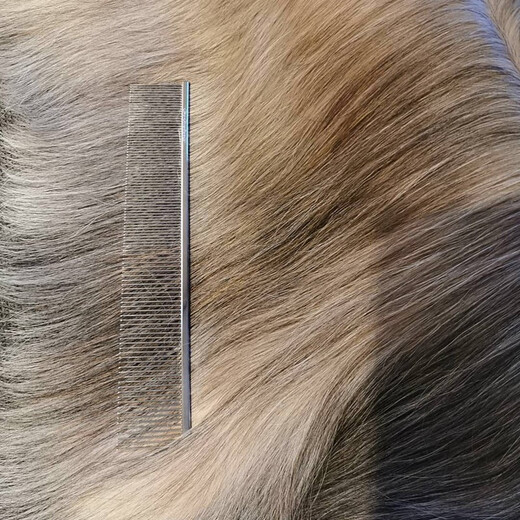 Chris Christensen imported from the United States pet comb, grooming cat hair comb, dog comb, knotted styling comb, floating hair 504 8.5-inch comb (fine/wide)