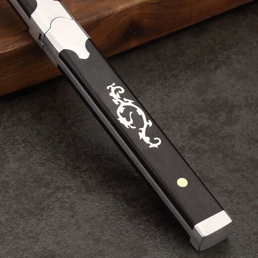 Jiutang Purple Sandalwood Tea Knife Pu'er Tea Knife Handmade Tea Set Accessories Stainless Steel Tea Pryer Exquisite Tea Opening Knife Self-Defense Purple Sandalwood Carved Stainless Steel Tea Knife