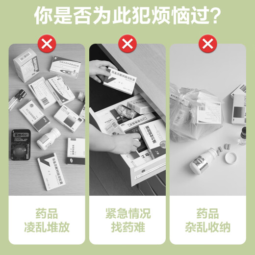Deli portable medicine storage box medicine box multi-functional storage box 6L white one pack PK115