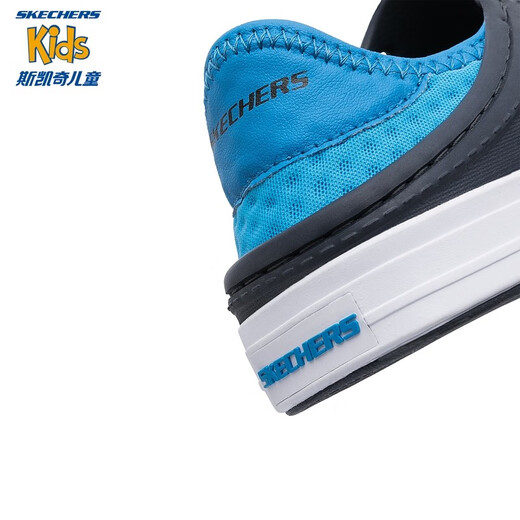 Skechers children's summer lightweight and comfortable clogs children's wading non-slip river shoes 91995L boys' feet/navy blue/blue/NVBL 32