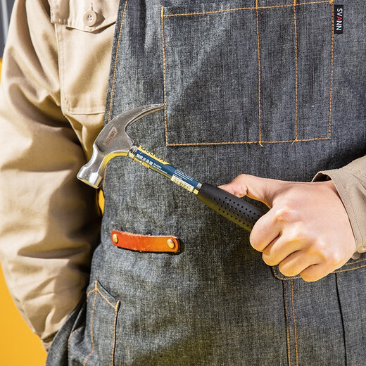 Deli iron hammer steel pipe handle claw hammer iron hammer woodworking hammer tool multifunctional nail hammer 0.25kg steel pipe handle claw hammer DL5025