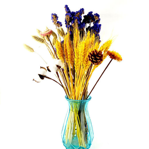 AIMAN natural wheat ears dried flower bouquet for new store opening barley gift living room pastoral decoration photography props lavender bouquet