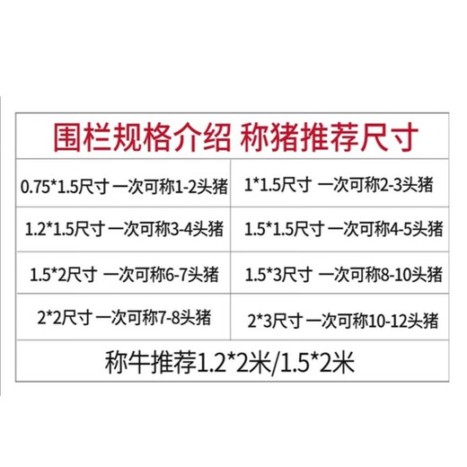 Floor scale 1-3 tons for weighing pigs and cattle, small floor scale 1-2 tons, industrial small floor scale electronic scale, size 0.75m*1.5m0~3 tons with fence, customized