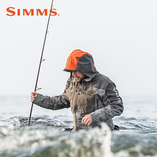 SIMMS22 New SIMMS Fishing Suit G3 GUIDE Fishing Suit Wading Jacket Luya Outdoor Fishing Gun Gray S