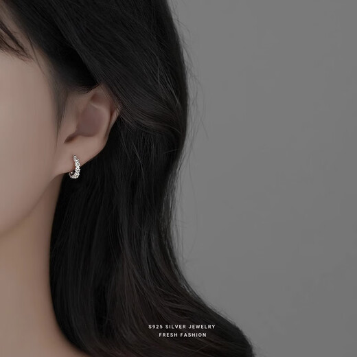 PWLS925 silver small daisy earrings niche design high-end pierced earrings for women 2025 versatile accessories Daisy earrings S925 silver