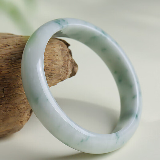 Heart Ginseng Jade Guaranteed Price 11.11 Jade Jade Bracelet Women's Floating Flower Jade Bracelet Holiday Gift Comes with Certificate