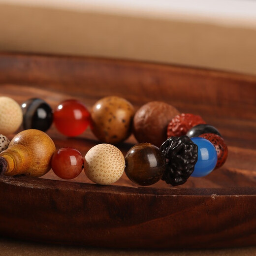 QMXD杭州十八籽手串男士十八子手链女多宝菩提子佛珠文玩18籽生日礼物 手串