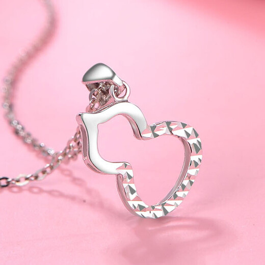 Tico platinum pendant fashion Fulu gourd platinum pendant women's pt950 platinum pendant birthday gift Fulu gourd about 0.5-0.6g (with braided rope)