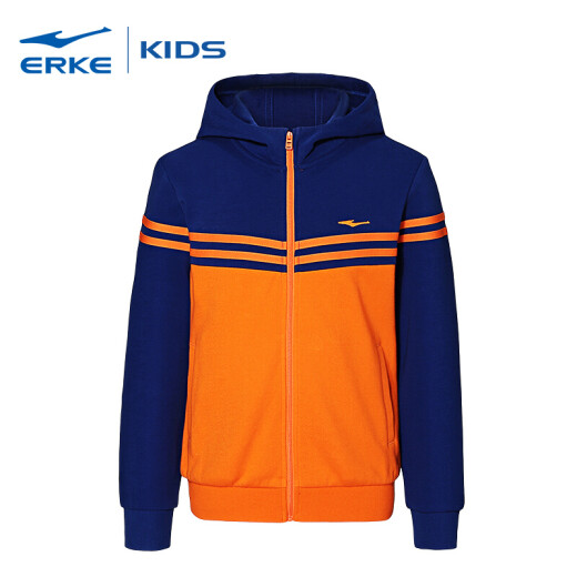 Hongxing Erke (ERKE) children's clothing men's suits boys sports suits children's suits children's casual suits JDTZ1801001 ice orange/pure blue 140