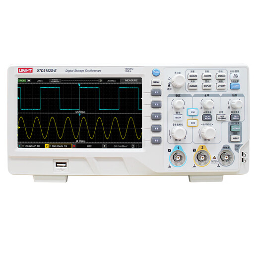 Uni-T (UNI-T) UTD2102CEX dual-channel digital storage oscilloscope UTD2152S-E bandwidth 150M sampling rate 1G auto repair Chinese model UTD2152S-E (150M bandwidth/1G sampling rate)