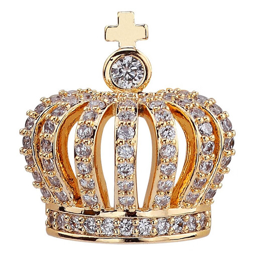 WOUG high-end suit brooch men's simple corsage business shirt collar pin collar button collar flower crown emblem gold