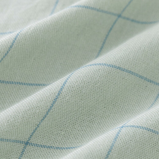 Papa climbing summer children girls boys bamboo cotton gauze short-sleeved shirt new style western style blue 100 cm